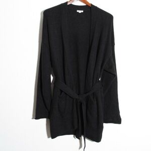 J.Crew Cashmere Relaxed-fit Open Wrap Cardigan Sweater M/L